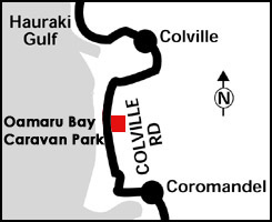 OAMARU BAY CARAVAN PARK, TOURIST FLATS & CABINS Map